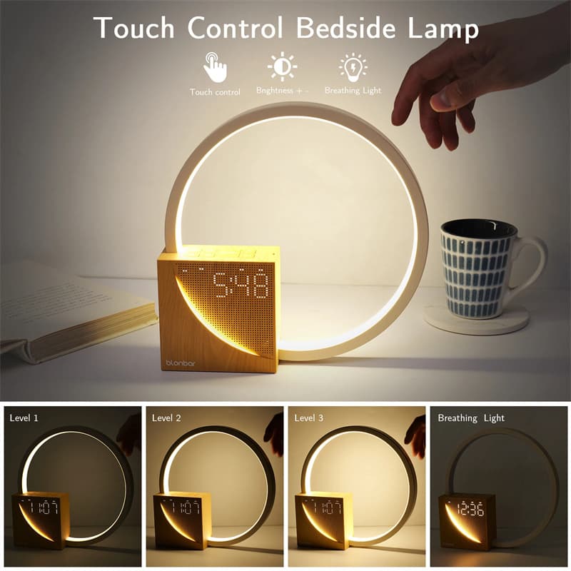 Bedside Lamp Touch Table Lamp With Natural Sounds Desk Lamp